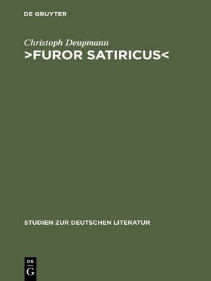 cover image of ›Furor satiricus